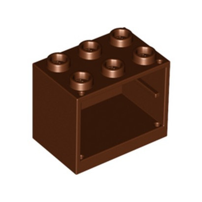 LEGO 6132732 CUPBOARD 2X3X2 - REDDISH BROWN