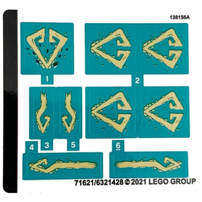 Stickers Lego® Ninjago 71746