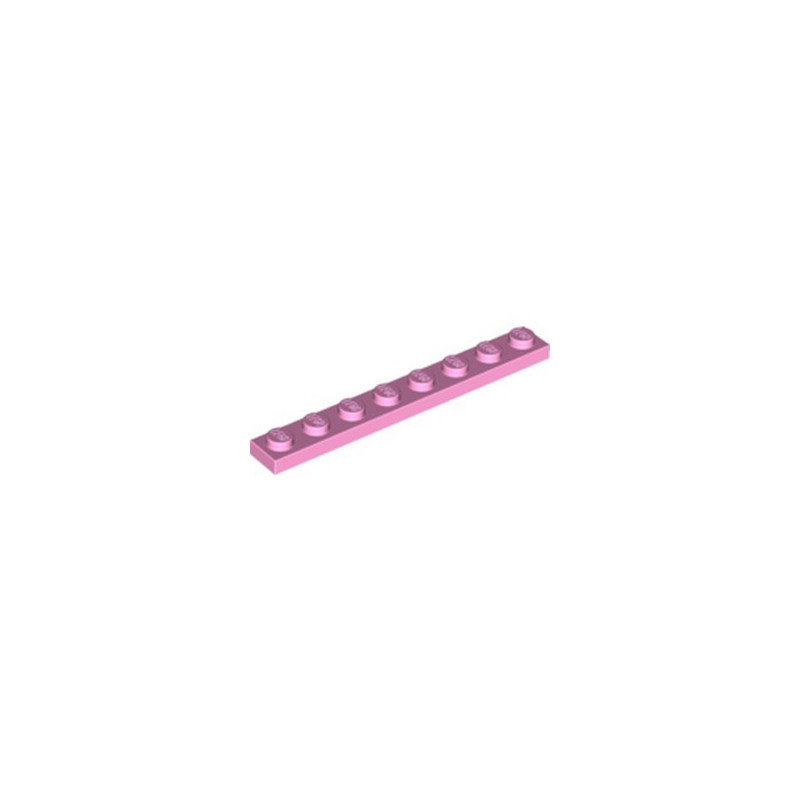 LEGO 6143789 PLATE 1X8 - ROSE CLAIR