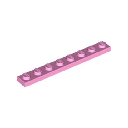 LEGO 6143789 PLATE 1X8 - ROSE CLAIR