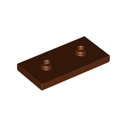 LEGO 6307618 PLATE LISSE 2X4 + TET - REDDISH BROWN