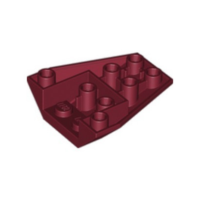 LEGO 6327861 ROOF TILE 4X2/18° INV. - NEW DARK RED
