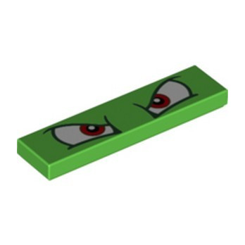 LEGO 6309102 PLATE 1X2, IMPRIME SUPER MARIO - BRIGHT GREEN