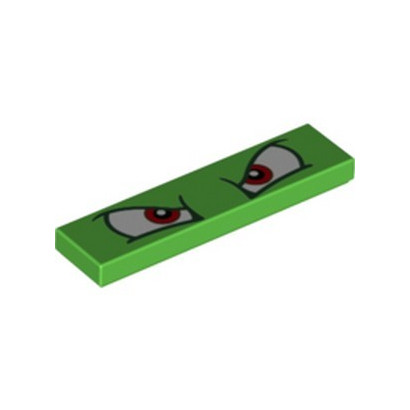 LEGO 6309102 PLATE 1X2, IMPRIME SUPER MARIO - BRIGHT GREEN