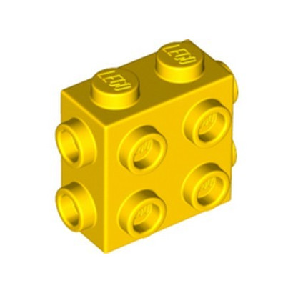 LEGO 6310247 BRIQUE 1X2X1 2/3, W/ 8 KNOBS - JAUNE