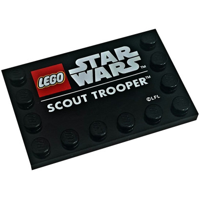 LEGO 6337103 PLAQUE IMPRIME STAR WARS - SCOUT TROOPER