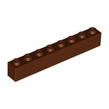 LEGO 4263776 BRIQUE 1X8 - REDDISH BROWN
