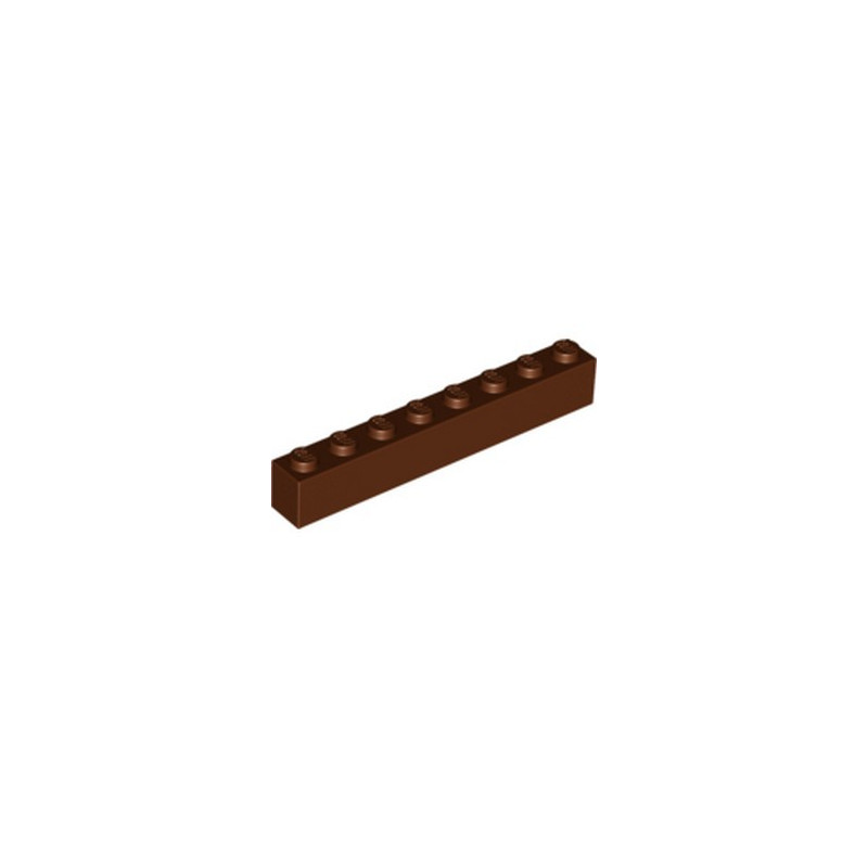 LEGO 4263776 BRICK 1X8 - REDDISH BROWN