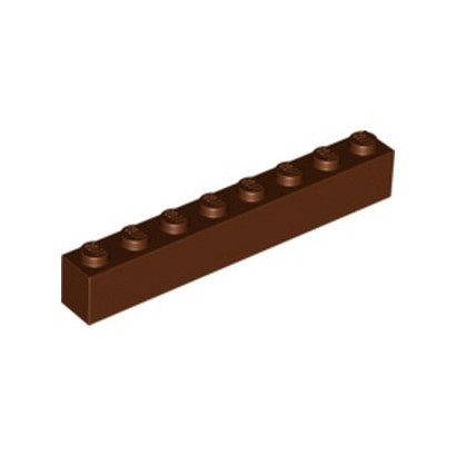 LEGO 4263776 BRICK 1X8 - REDDISH BROWN