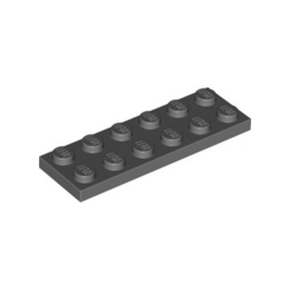 LEGO 4211002 PLATE 2X6 - DARK STONE GREY