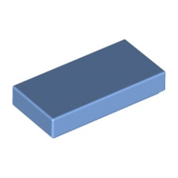 LEGO 4168345 FLAT TILE 1X2 - MEDIUM BLUE