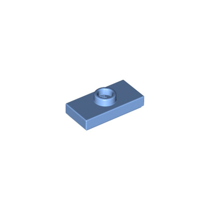 LEGO 6092601 PLATE 1X2 W. 1 KNOB - MEDIUM BLUE