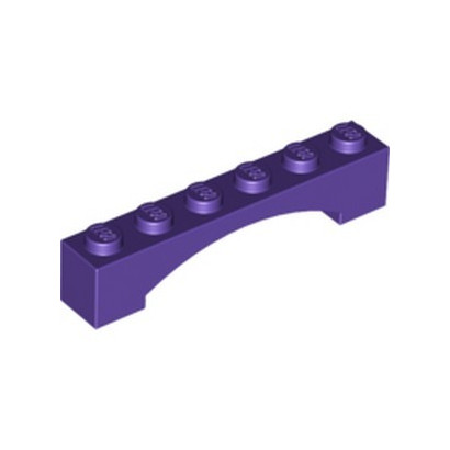 LEGO 6117040 BRICK 1X6 W/INSIDE BOW - MEDIUM LILAC