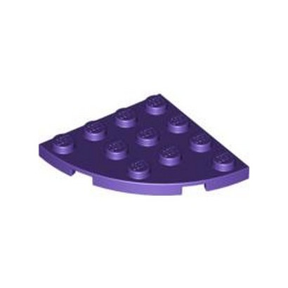 LEGO 6109933 PLATE 4X4, 1/4 CIRCLE - MEDIUM LILAC