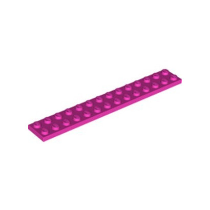 LEGO 6054390 PLATE 2X14 - ROSE
