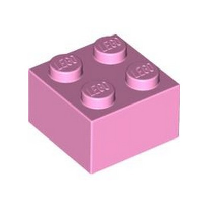 LEGO 4550359 BRIQUE 2X2 - ROSE CLAIR