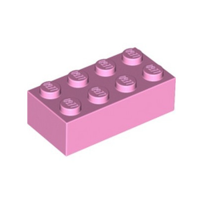 LEGO 4520632 BRIQUE 2X4 - ROSE CLAIR