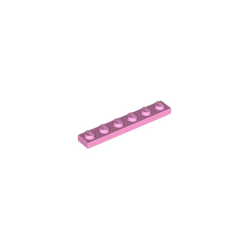 LEGO 6058222 PLATE 1X6 - BRIGHT PINK