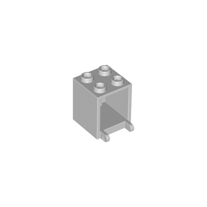 LEGO 4211491 MAILBOX, CASING 2X2X2 - MEDIUM STONE GREY