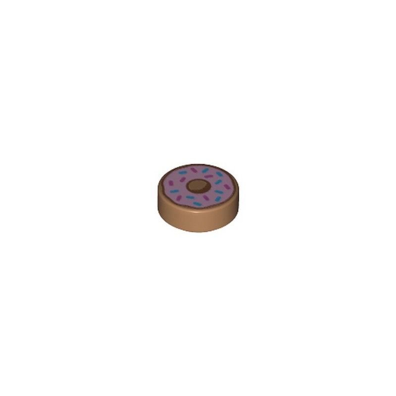 LEGO 6329593 FLAT TILE ROUND 1X1X1/3 PRINTED DONUTS