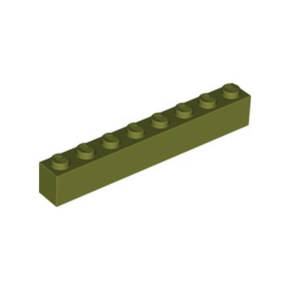 LEGO 6058219 BRICK 1X8 - OLIVE GREEN
