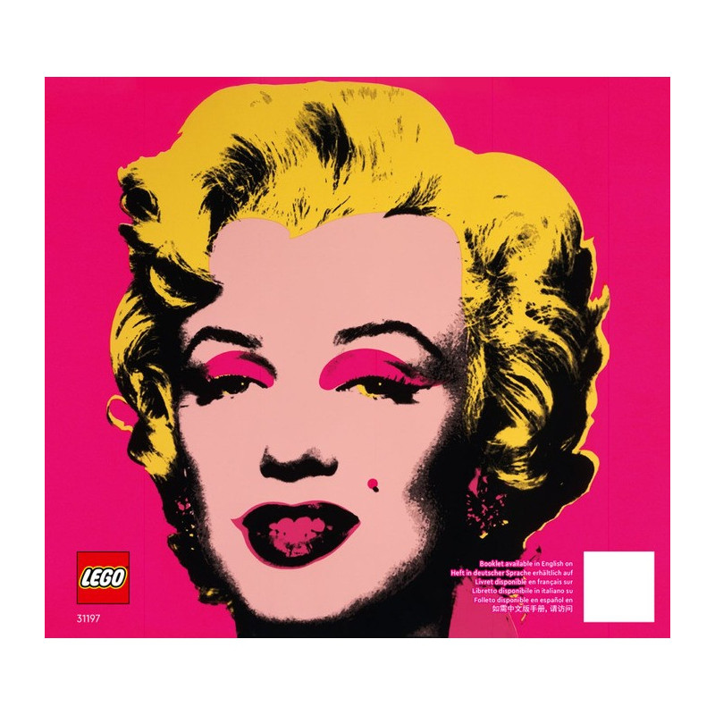 Instruction Lego Andy Warhol's Marilyn Monroe 31197