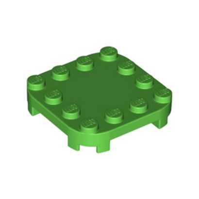 LEGO 6308875 PLATE 4X4X2/3 CIRCLE W/ REDUCED KNOBS - BRIGHT GREEN
