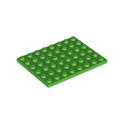 LEGO 6340684 PLATE 6X8 - BRIGHT GREEN