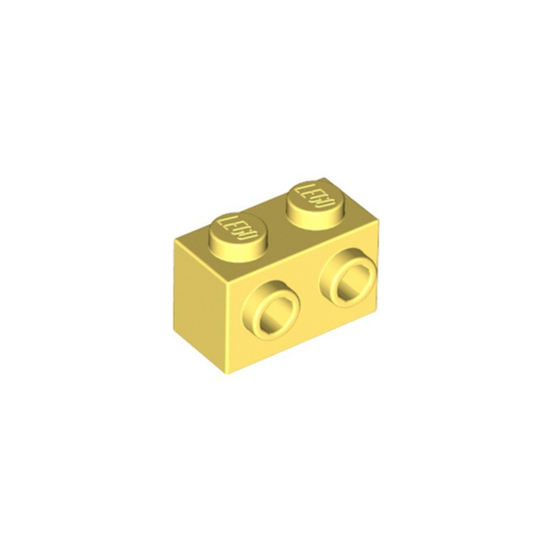 LEGO 6117317 BRIQUE 1X2 W. 2 KNOBS - COOL YELLOW