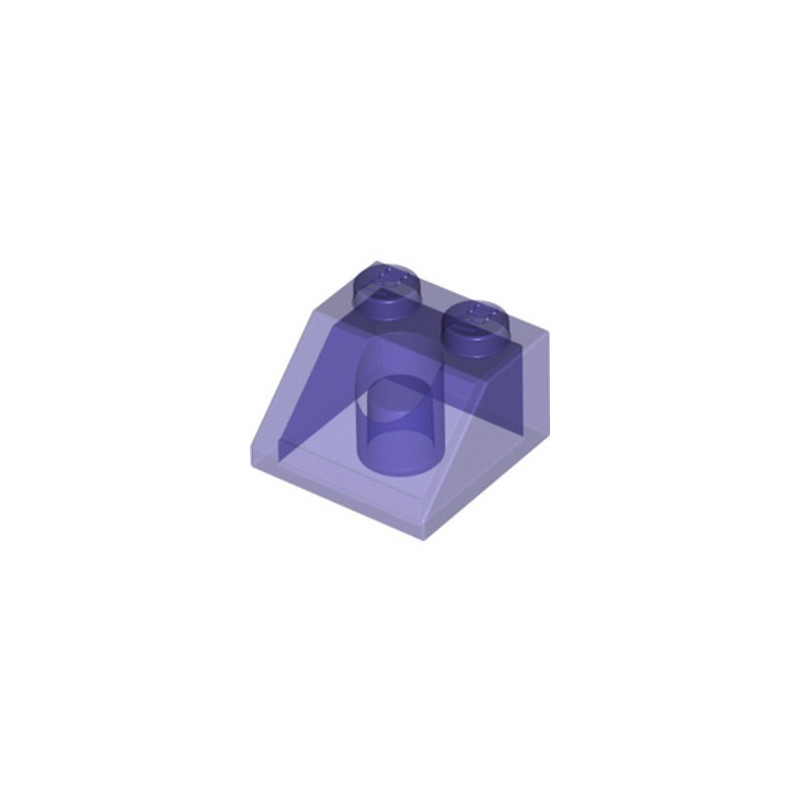 LEGO 6331105 ROOF TILE 2X2/45° - TRANSPARENT PURPLE