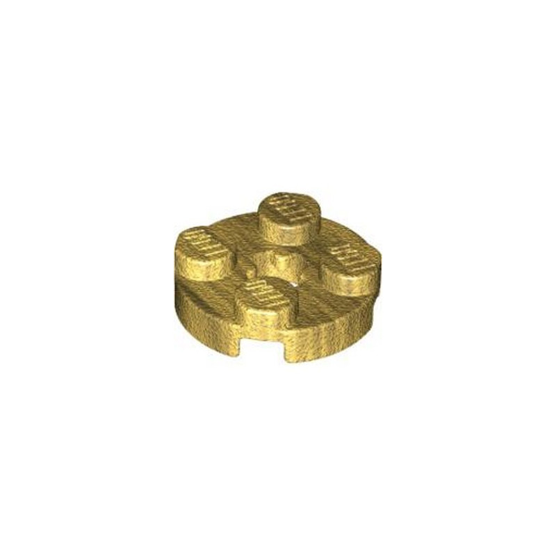 LEGO 6340546 PLATE 2X2 ROND - WARM GOLD