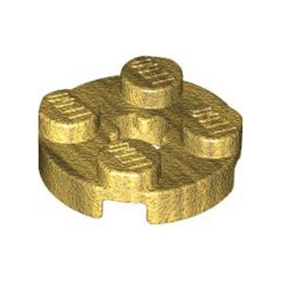LEGO 6340546 PLATE 2X2 ROUND - WARM GOLD