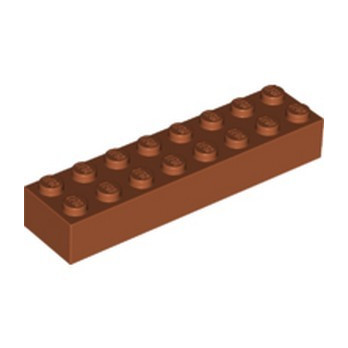 LEGO 6351290 BRIQUE 2X8 - DARK ORANGE