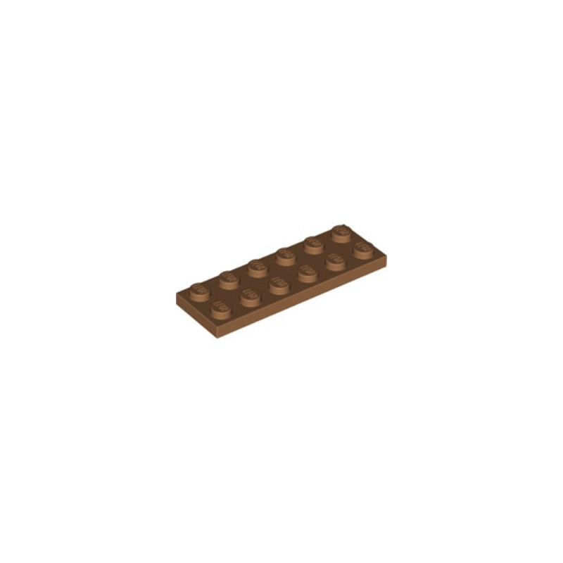 LEGO 6313600 PLATE 2X6 - MEDIUM NOUGAT