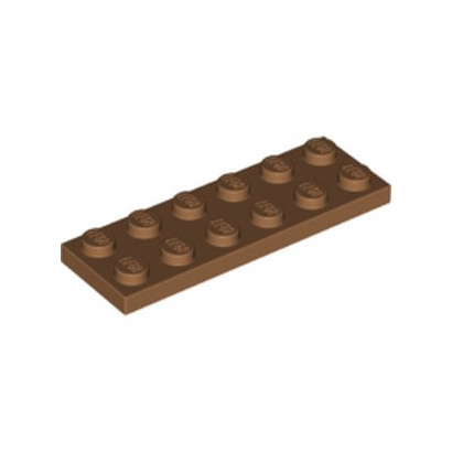 LEGO 6313600 PLATE 2X6 - MEDIUM NOUGAT