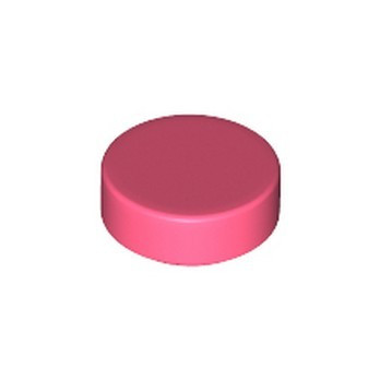 LEGO 6311436 PLATE LISSE ROND 1X1 - CORAL
