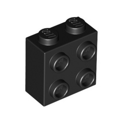 LEGO 6275806 BRICK 1X2X1 2/3 W/4 KNOBS - BLACK