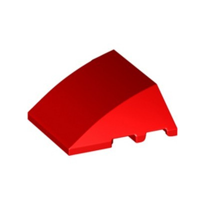 LEGO 6215396 BRIQUE 4X3 W. BOW/ANGLE - ROUGE