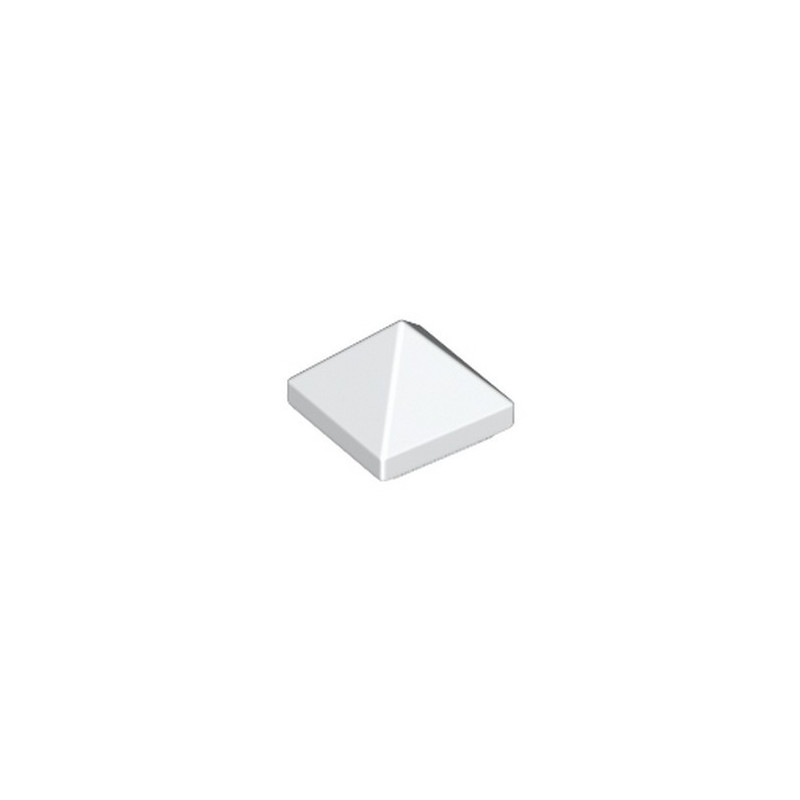 LEGO 6314487 PYRAMID RIDGED TILE 1X1X2/3 - WHITE