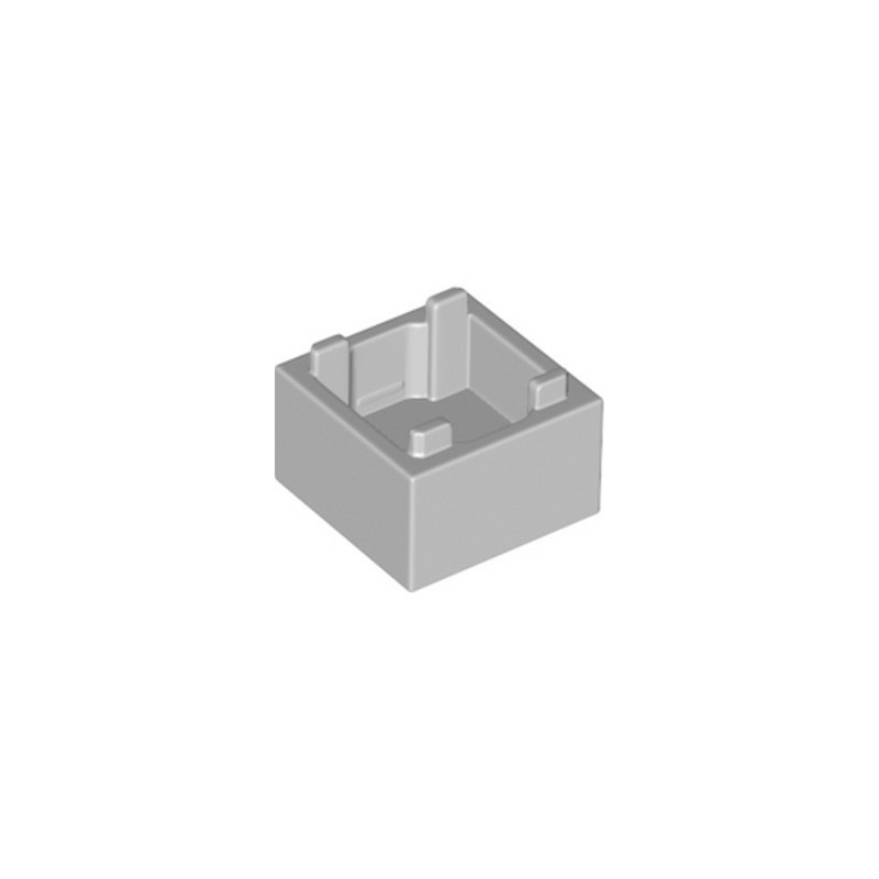 LEGO 6318314 BOX 2X2 - MEDIUM STONE GREY