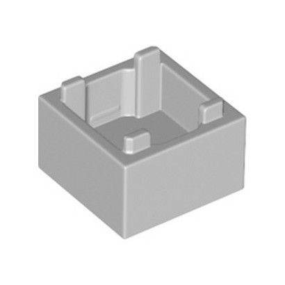 LEGO 6318314 BOX 2X2 - MEDIUM STONE GREY