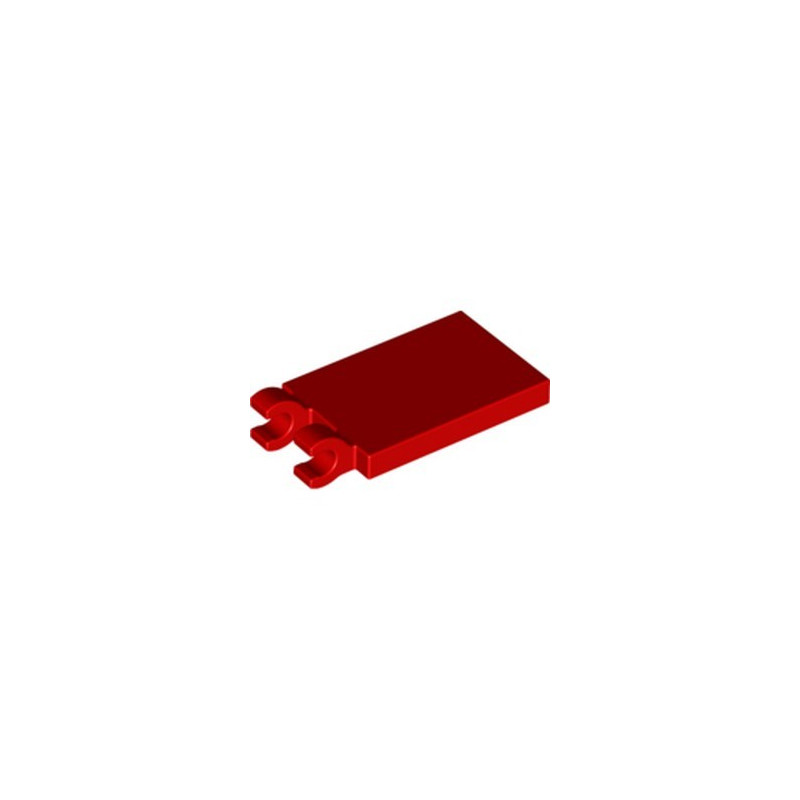LEGO 6360130 PLATE 2X3 W. HOLDER - RED