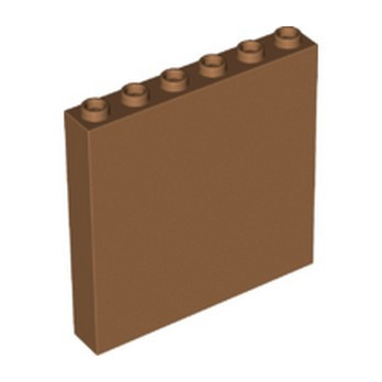 LEGO 6313598 WALL ELEMENT 1X6X5 - MEDIUM NOUGAT