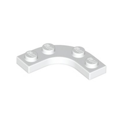 LEGO 6339103 PLATE 3X3, 1/4 CIRCLE W/ CUT OUT - WHITE