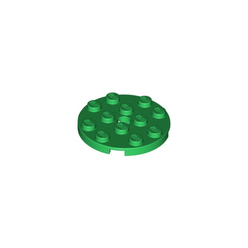 LEGO 6353423 PLATE ROND 4X4 - DARK GREEN