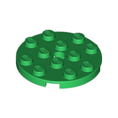 LEGO 6353423 PLATE ROUND 4X4 - DARK GREEN