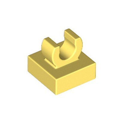 LEGO 6348060 PLATE 1X1 W. UP RIGHT HOLDER - COOL YELLOW