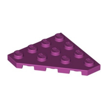LEGO 6349464 CORNER PLATE 45 DEG. 4X4 - MAGENTA