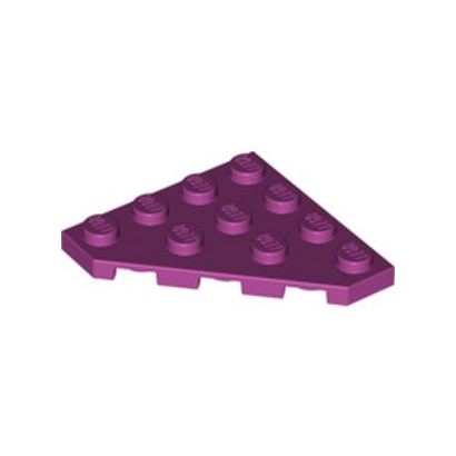 LEGO 6349464 CORNER PLATE 45 DEG. 4X4 - MAGENTA