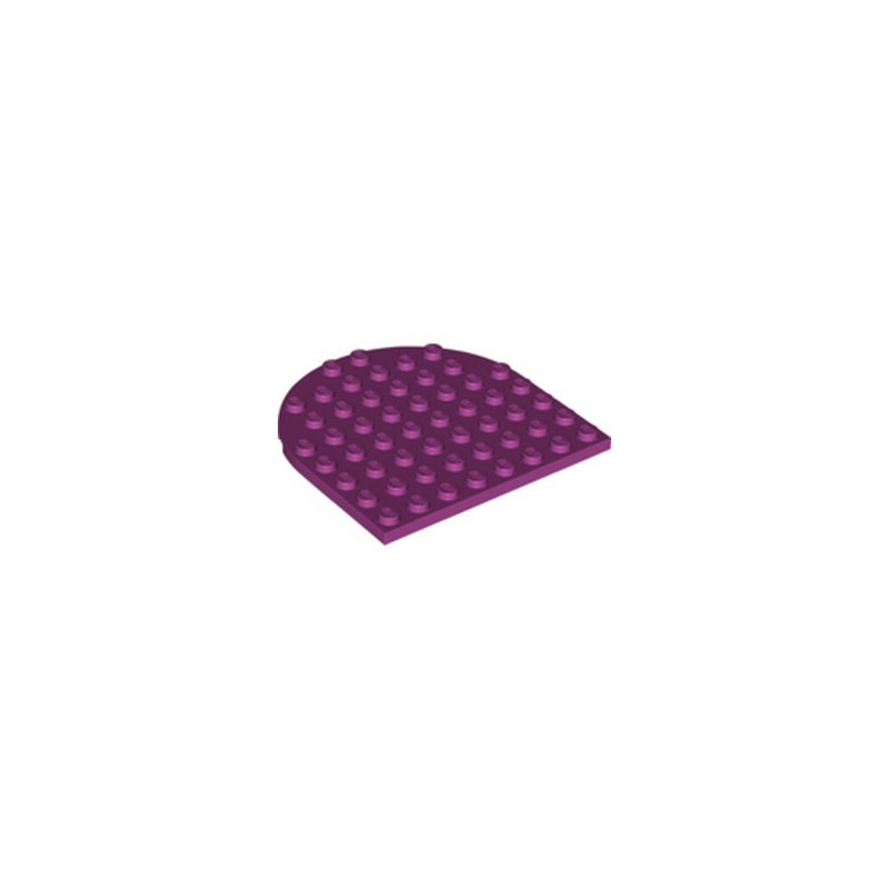 LEGO 6349472 PLATE 1/2 ROND 8X8 - MAGENTA
